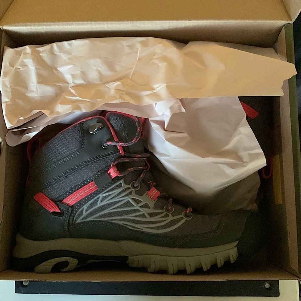 KEEN Hiking/Trekking Shoes Women's Size 7US Grey Pink Leather‎ Mesh